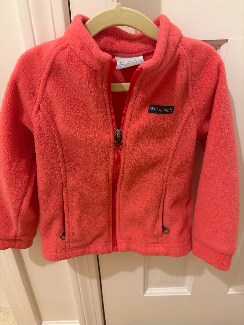 Columbia Kids Coral Fleece Jacket - Bright Coral Zip-Up